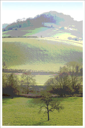 The river Wye between Monmouth and Chepstow, UK